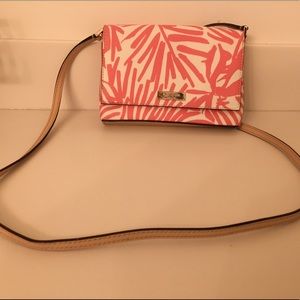 Kate Spade Pink Palm Leaves Crossbody Bag